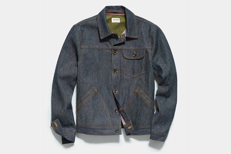 Todd Snyder Made in USA Rigid Denim Jacket in Indigo