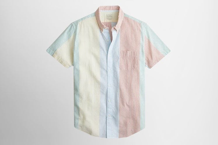 J. Crew Yarn-Dyed Seersucker Shirt