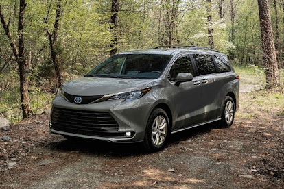 A Toyota Sienna Woodland Edition in a forest