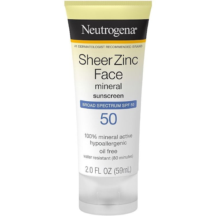 Neutrogena Sheer Zinc Dry-Touch Sunscreen Broad Spectrum SPF 50