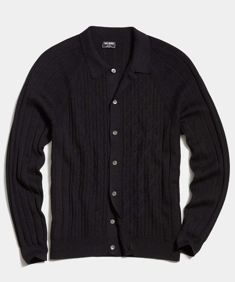 Todd Snyder Long Sleeve Full Planket Polo