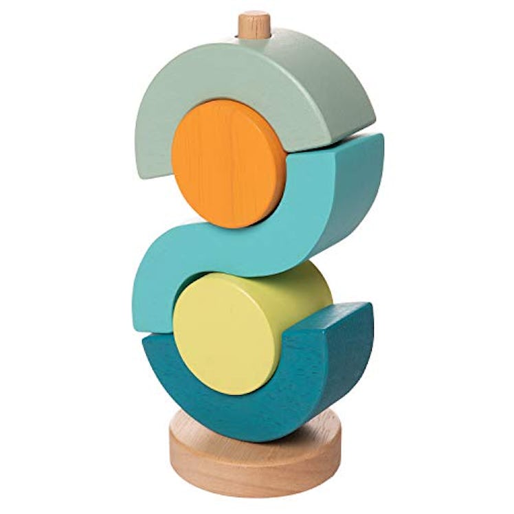 Boom Shock-A-Locka Wooden Stacking Toy by Manhattan Toy