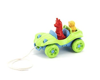 沙丘车拉玩具绿色玩具