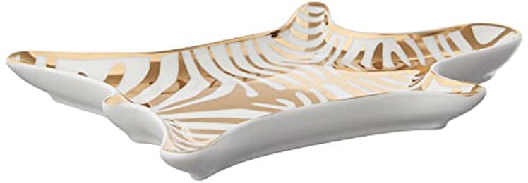 Jonathan Adler Metallic Zebra Dish