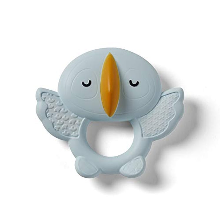 Squeeze & Teethe Textured Puffin Baby Teether by Infantino