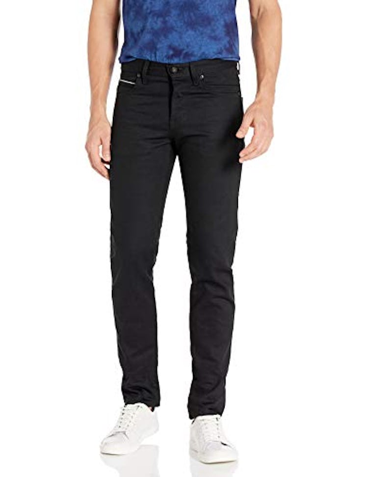 Naked & Famous Denim Men's Superskinnyguy Solid Black Selvedge Jean