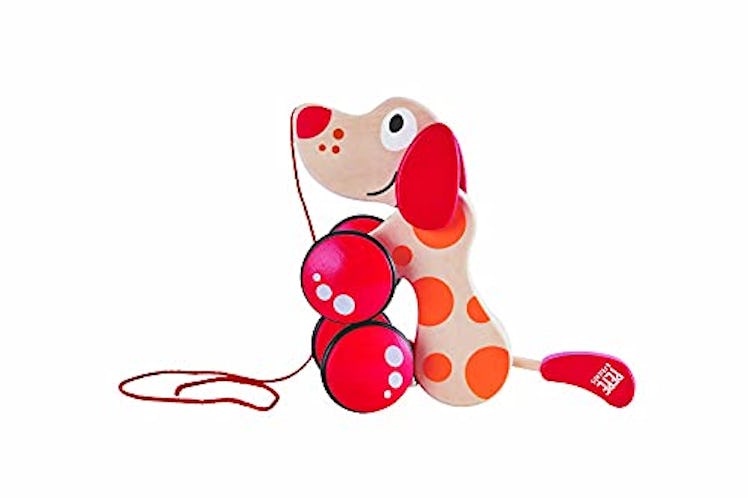 Hape Walk-A-Long Puppy Wooden Pull Toy