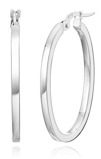 Roberto Coin Women's Curved Oval Hoop Earrings
