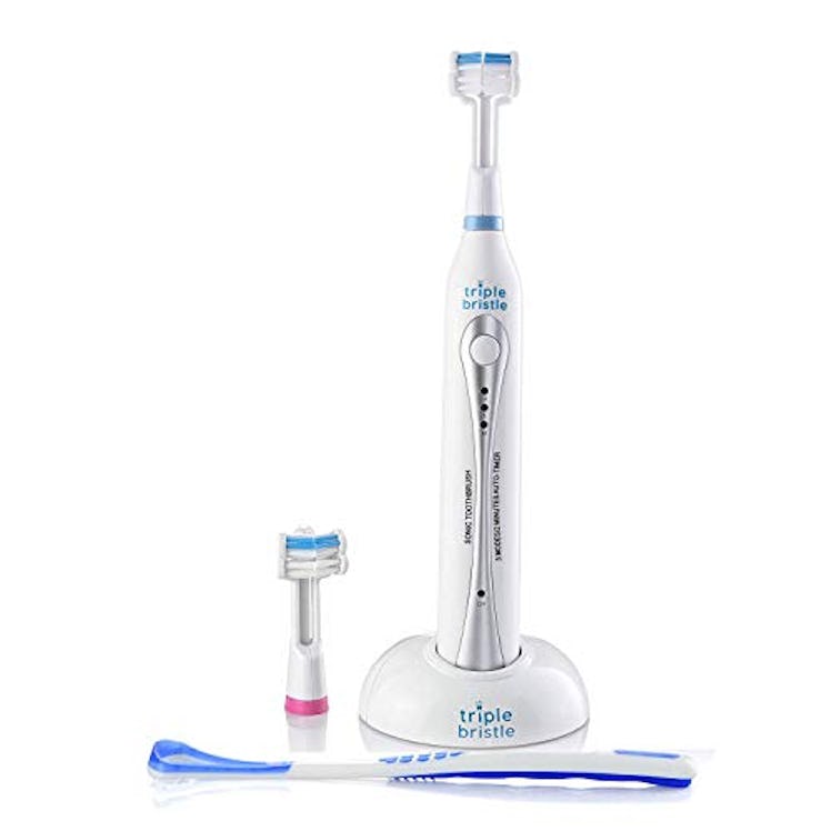 Triple Bristle Sonic Electric Toothbrush