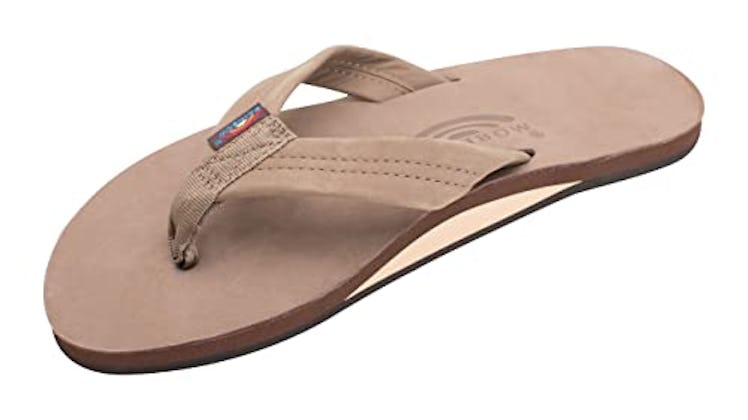 Men's Leather Single Layer Flip-Flops by Rainbow Sandals