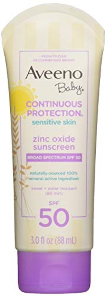 Aveeno Baby Continuous Protection Zinc Oxide Mineral Sunscreen SPF 50