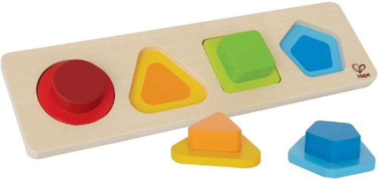 First Shapes Toddler Wooden Puzzle by Hape