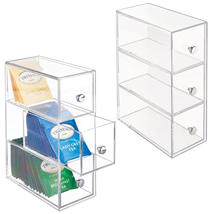 mDesign Plastic Drawers