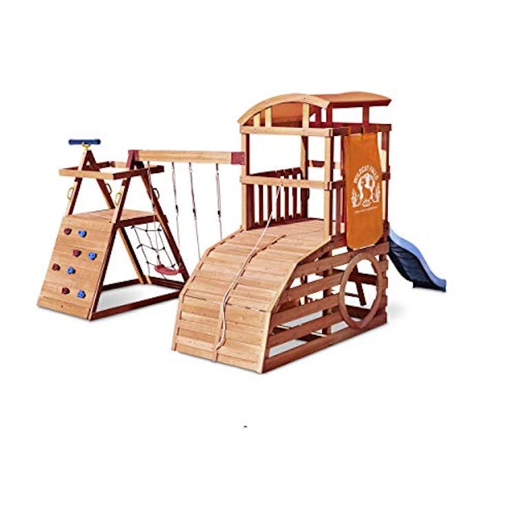 Real Wood Adventures Wildcat Falls Swing Set by Little Tikes