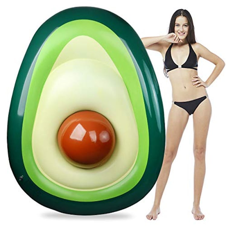 Giant Inflatable Avocado Pool Float