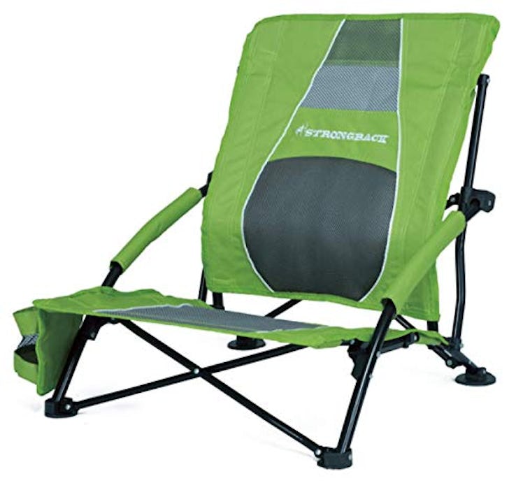 STRONGBACK Low Gravity Beach Chair with Lumbar Support