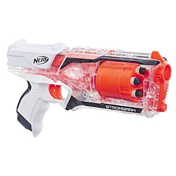 Strongarm Nerf N-Strike Elite Toy Blaster with Rotating Barrel, Slam Fire, and 6 Official Nerf Elite...