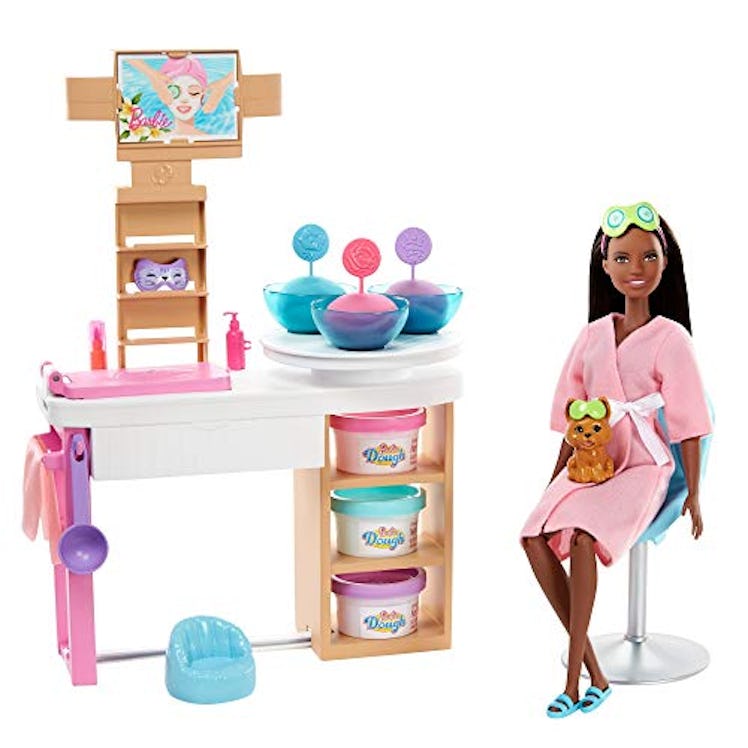 Barbie Face Mask Spa Day Playset