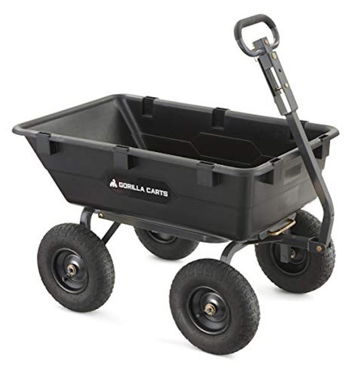 A Heavy-Duty Yard Dump Cart