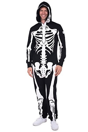 Skeleton Jumpsuit Halloween Costume for Men