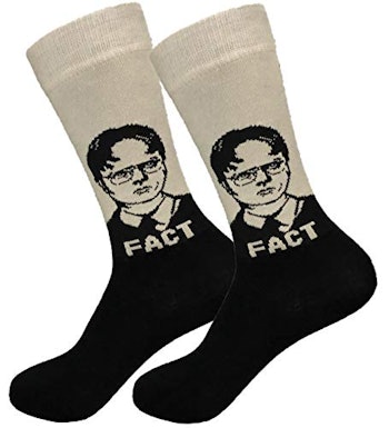 'Dwight Schrute Fact' Socks by Balanced Co.