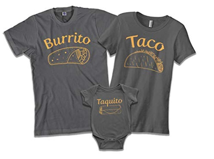 Threadrock Taco & Taquito Infant Bodysuit & Men's T-Shirt Matching Set