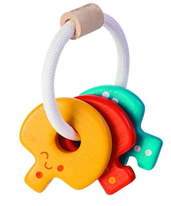Wooden Key Baby Rattle and Teether by PlanToys