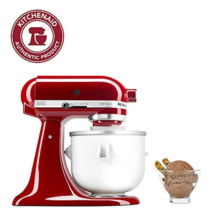 KitchenAid KICA0WH Ice Cream Maker Attachment