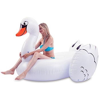 JOYIN Giant Inflatable Swan Pool Float