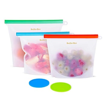 BigSkyBay Reusable Silicone Food Bags