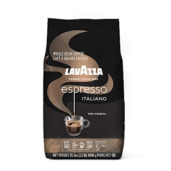 Lavazza Caffe Espresso Whole Bean Coffee Blend, Medium Roast, 2.2-Pound Bag