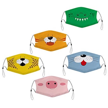 Animal Face Mask 5-Pack