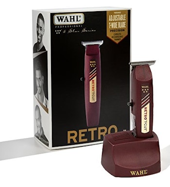 Professional 5-Star Cordless Retro T-Cut Hair Trimmer for Men by Wahl