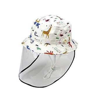 Toddler Bucket Hat with Face Shield by Whiteanimal