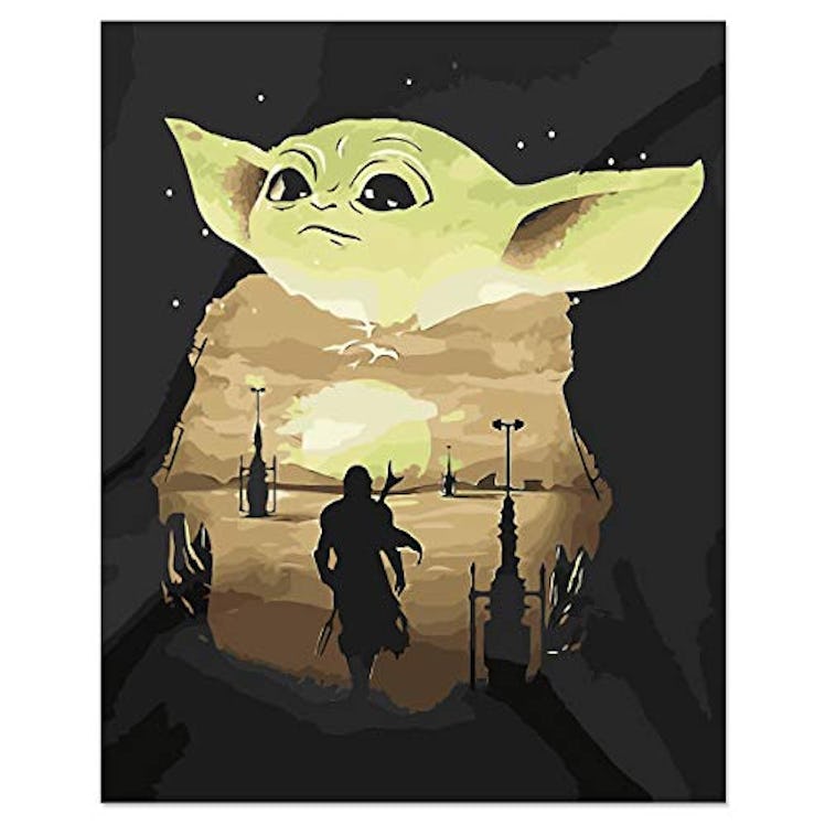 Baby Yoda Paint-by-Numbers