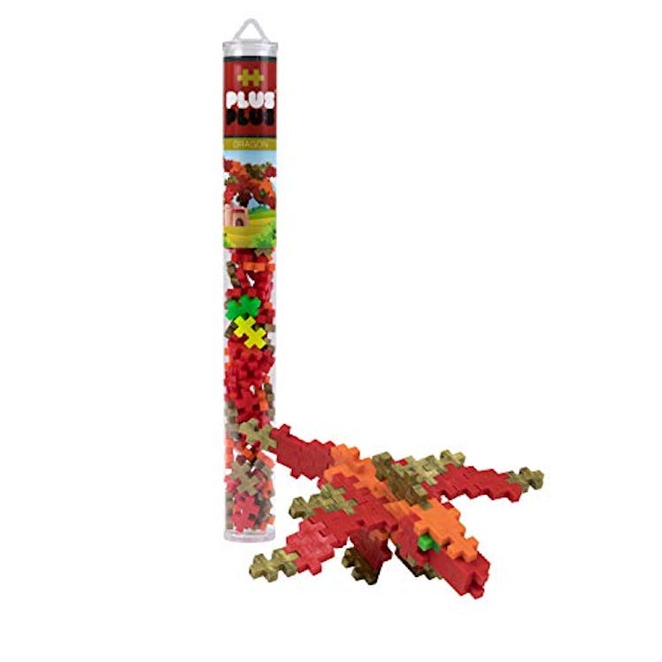 Mini Maker Tube Dragon Toy by PLUS PLUS