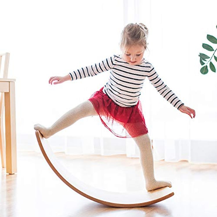 Wooden Wobble Balance Board by Gentle Monster