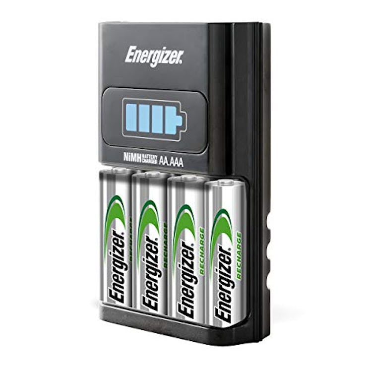 Energizer AA/AAA 1 Hour Charger with 4 AA NiMH Rechargeable Batteries