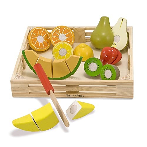 Play Food Set for Kids 40Pcs Pretend Cutting Fruits Food Playset Kitchen Cook... 