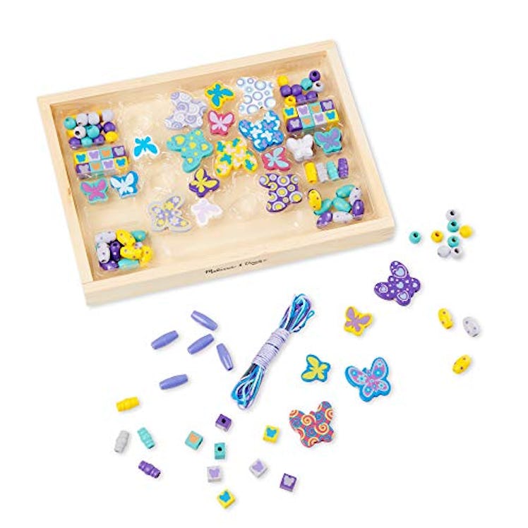 Butterfly Friends Wooden Bead Set by Melissa & Doug