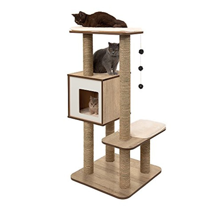 Vesper Cat Tree Scratching Post with Condo