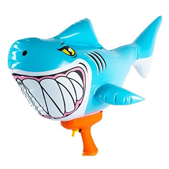 SwimWays Blow Up Blaster - Inflatable Shark Water Blaster Pool Toy