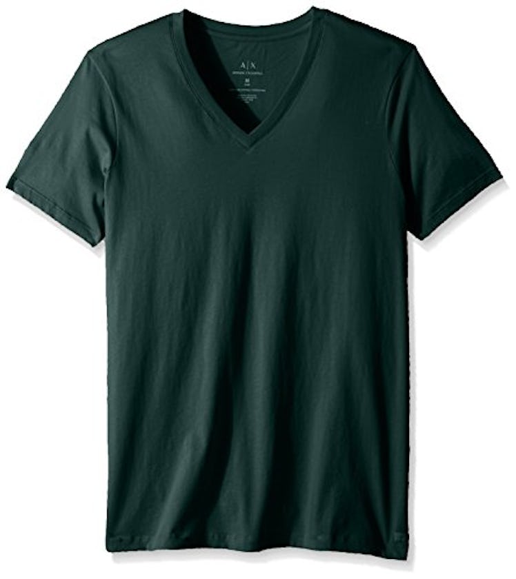 A|X Armani Exchange Men's Classic Cotton V Neck T-Shirt