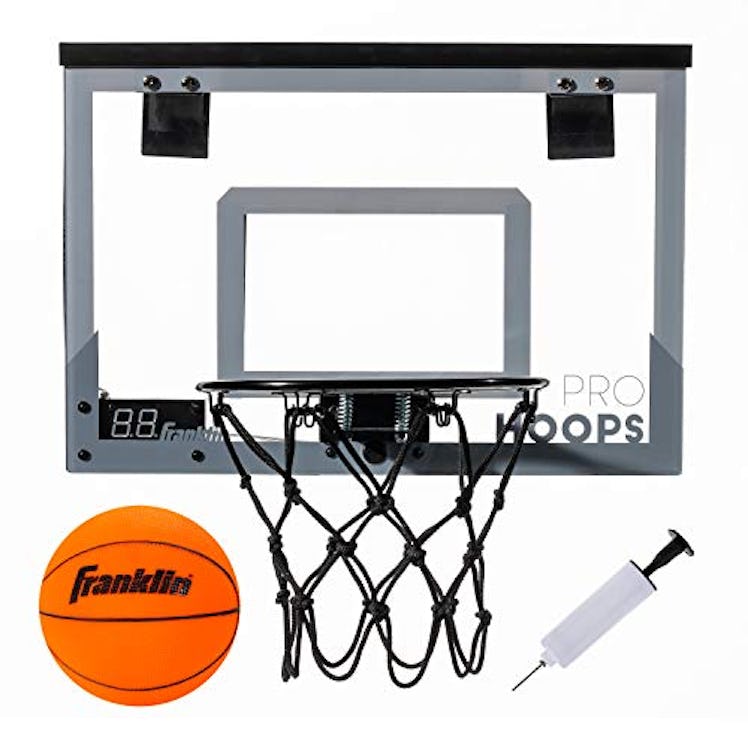 Over The Door Mini LED Scoring Basketball Hoop by Franklin Sports