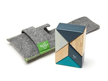 Pocket Pouch Prism Magnetic Wooden Block Set by Tegu