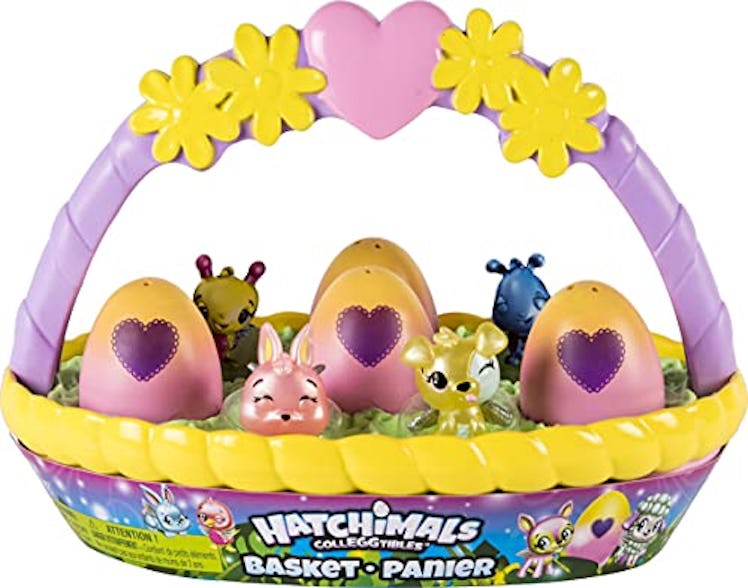 Basket with 6 Hatchimals CollEGGtibles