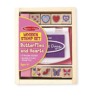 Butterfly and Hearts Stamp Set by Melissa & Doug
