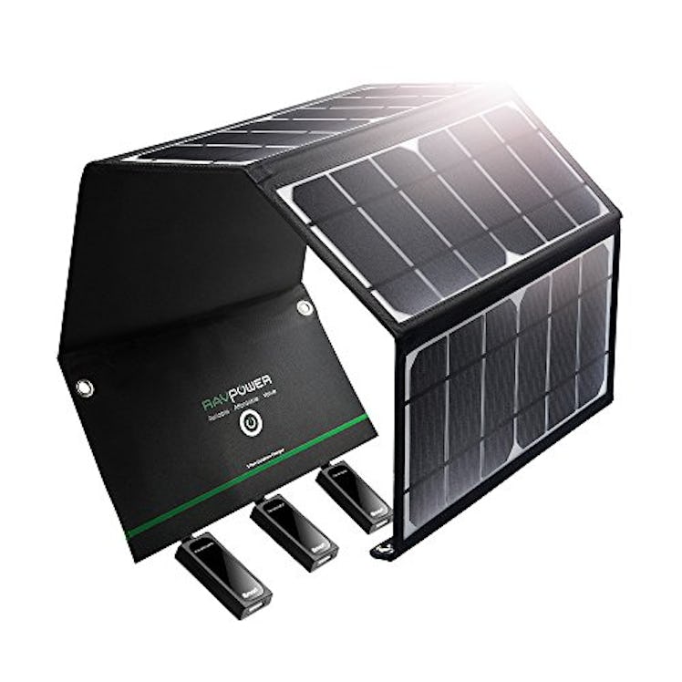 Best Solar-Powered Backup Battery: RAVPower Solar Charger