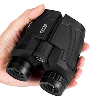 12x25 Compact Binoculars with Low Light Night Vision by Occer