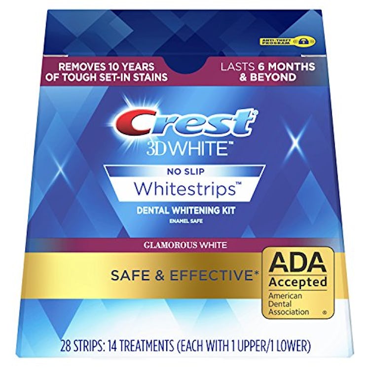 Crest 3D White Glamorous White Whitestrips Dental Teeth Whitening Strips Kit, 14 Treatment